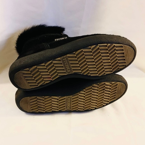 TECNICA Italian Leather and Fur Alpine Ski Lodge Boots - Picture 5 of 6
